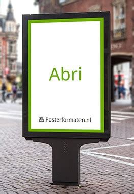 abri poster formaat